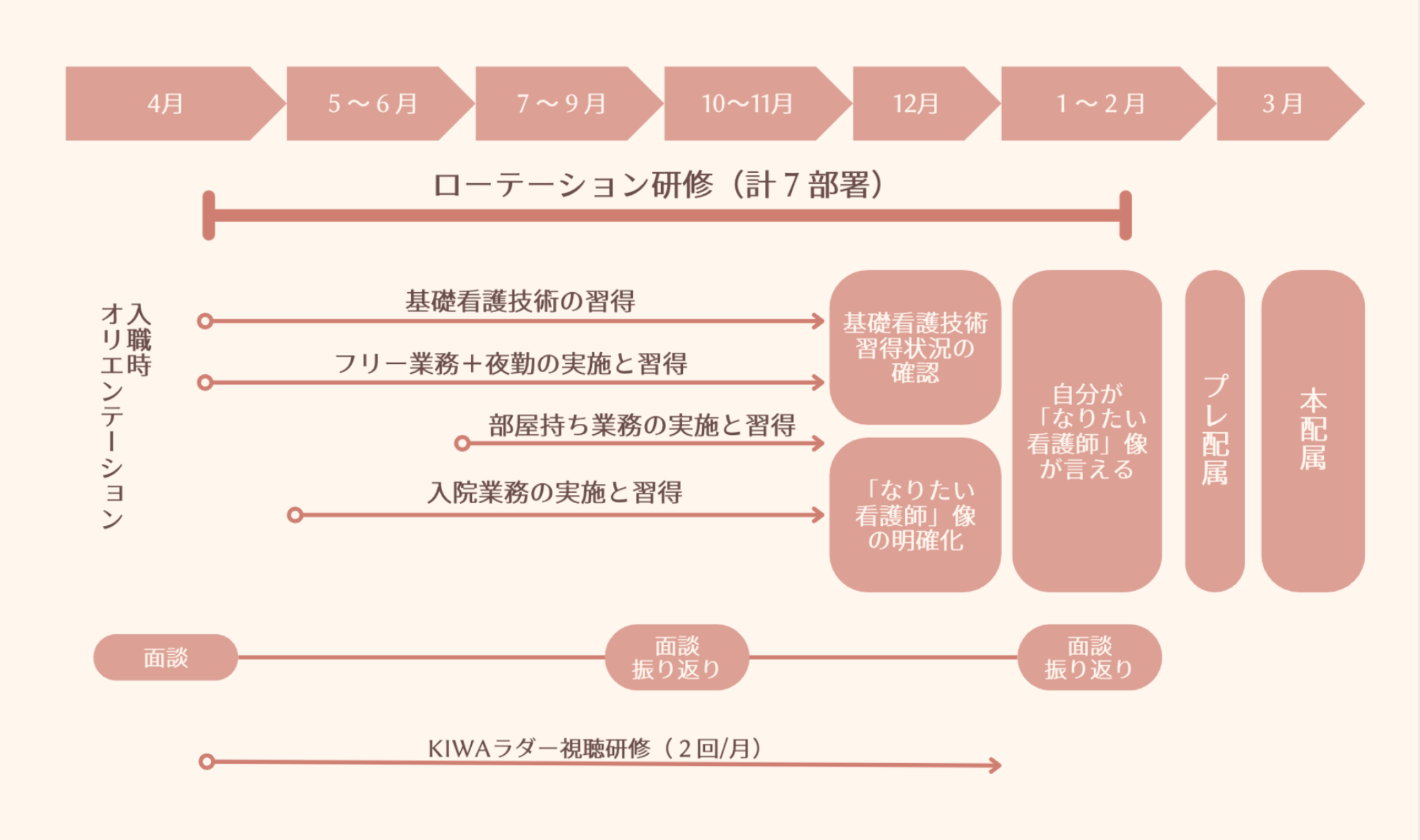 新人教育年間スケジュール表